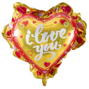 16315 -36″ I Love You Gold Heart Jumbo