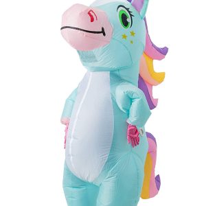 Adult’s Blue Unicorn Inflatable Costume