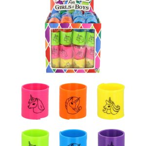 Unicorn Mini Springs (3.5cm) 3 Assorted Designs