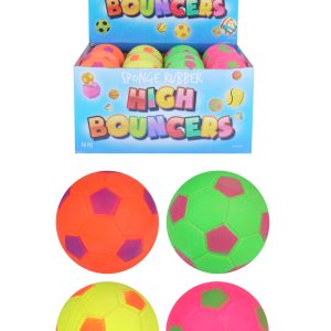 High Bounce Mini Football Balls (6.2cm) 4 Assorted Colours