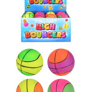 High Bounce Mini Basketball Balls (6.2cm) 4 Assorted Colours