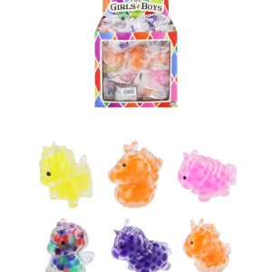Mini Unicorn Squishies with Beads (5cm) 6 Assorted Designs
