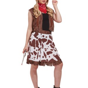 Cowgirl (One Size) Adult Fancy Dress Costume
