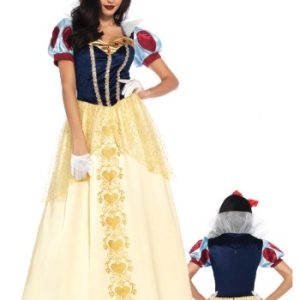 Womens Deluxe Snow White Ball Gown Costume Small 4/6